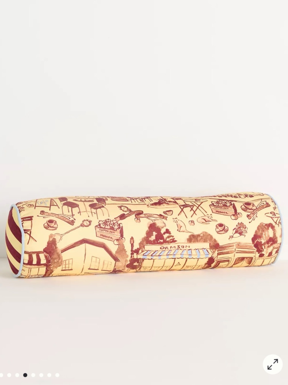 Anthropologie x Damson Madder bolster pillow